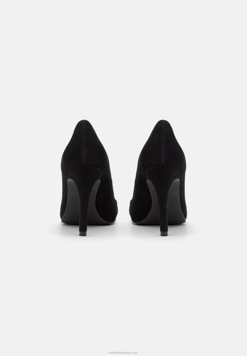 PN6V1776 ženy Anna Field kožené mia vysoké podpatky černé