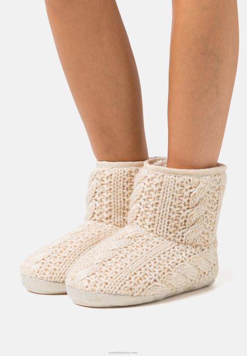 PN6V2277 ženy Anna Field zlato-metalické nitě pantofle zlaté barvy