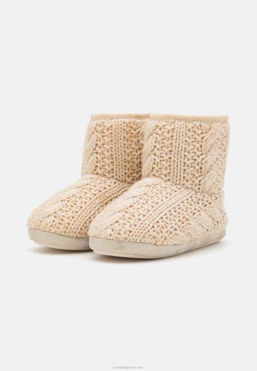 PN6V2277 ženy Anna Field zlato-metalické nitě pantofle zlaté barvy