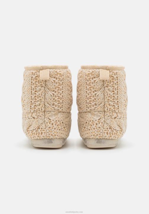 PN6V2277 ženy Anna Field zlato-metalické nitě pantofle zlaté barvy