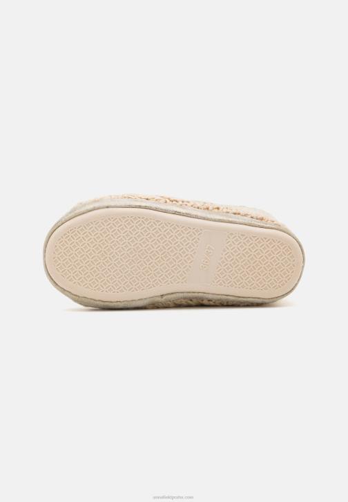 PN6V2277 ženy Anna Field zlato-metalické nitě pantofle zlaté barvy