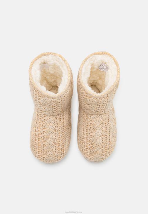 PN6V2277 ženy Anna Field zlato-metalické nitě pantofle zlaté barvy