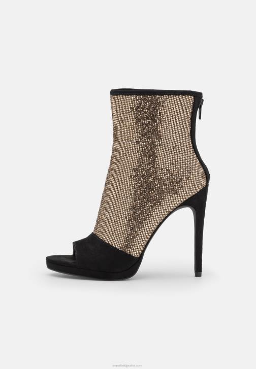 PN6V1915 ženy Anna Field klasické kotníkové boty zlaté