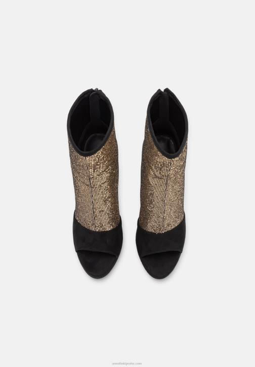 PN6V1915 ženy Anna Field klasické kotníkové boty zlaté