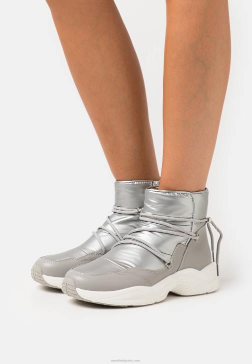 PN6V1972 ženy Anna Field kotníkové boty gunmetal