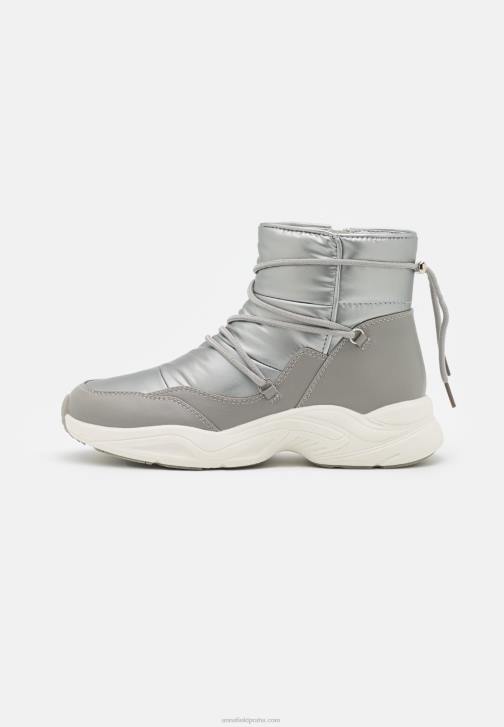 PN6V1972 ženy Anna Field kotníkové boty gunmetal