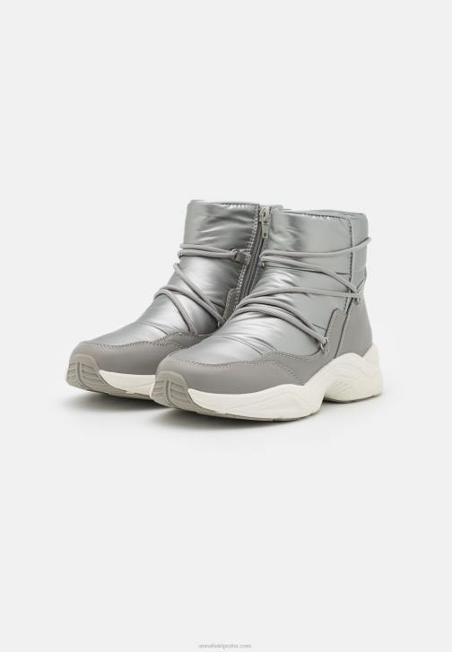 PN6V1972 ženy Anna Field kotníkové boty gunmetal