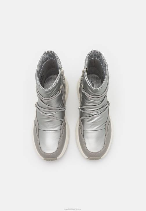 PN6V1972 ženy Anna Field kotníkové boty gunmetal