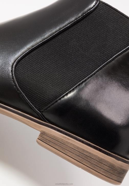 PN6V2002 ženy Anna Field kožené kotníkové boty černé