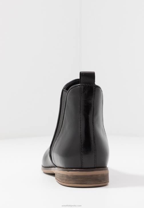 PN6V2002 ženy Anna Field kožené kotníkové boty černé