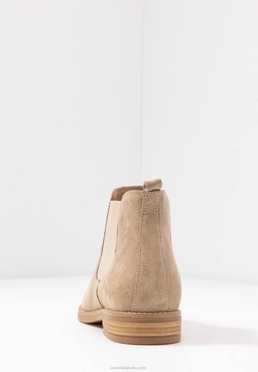 PN6V2005 ženy Anna Field kožené kotníkové boty béžové