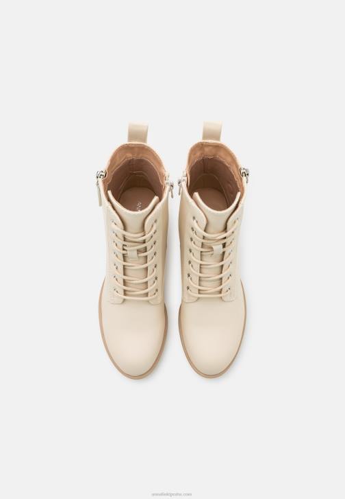 PN6V2043 ženy Anna Field šněrovací kotníkové boty šedobílé