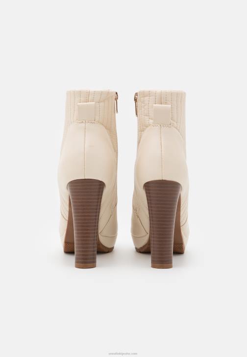 PN6V2058 ženy Anna Field kotníkové boty na platformě offwhite