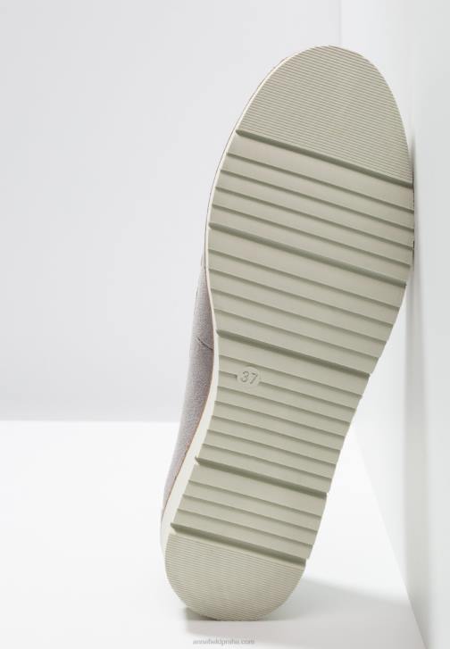 PN6V1784 ženy Anna Field pohodlné kožené slip-ons šedé