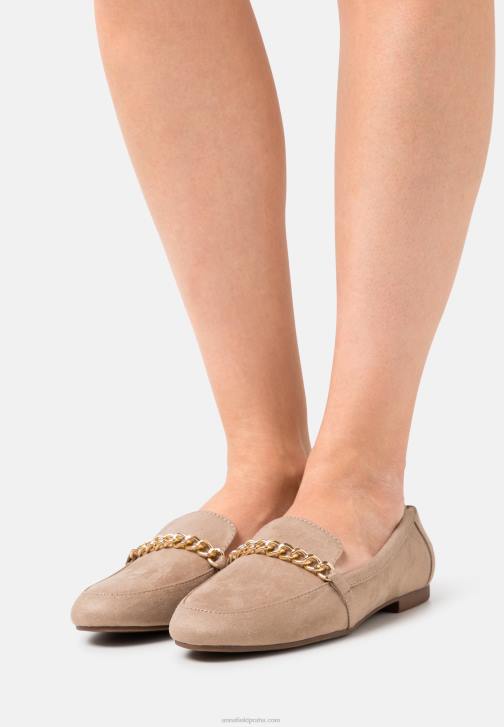 PN6V1816 ženy Anna Field slip-ons taupe
