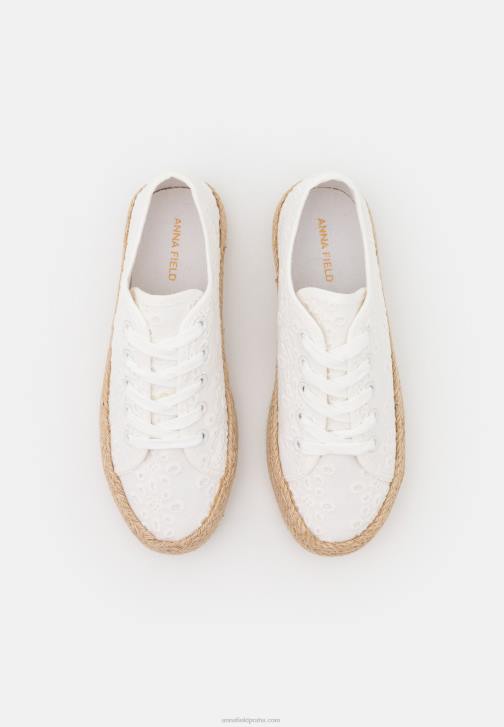 PN6V1845 ženy Anna Field ležérní šněrovací bílé