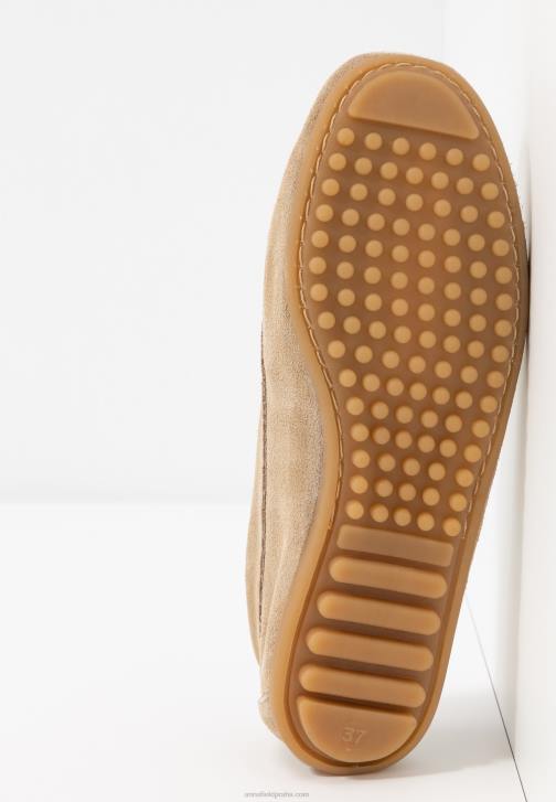 PN6V1859 ženy Anna Field kožené mokasíny béžové