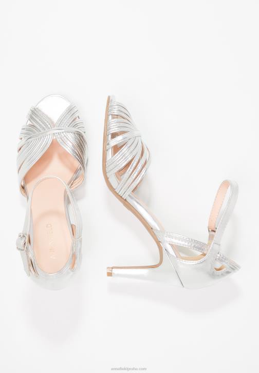 PN6V1241 ženy Anna Field sandály na vysokém podpatku stříbrné