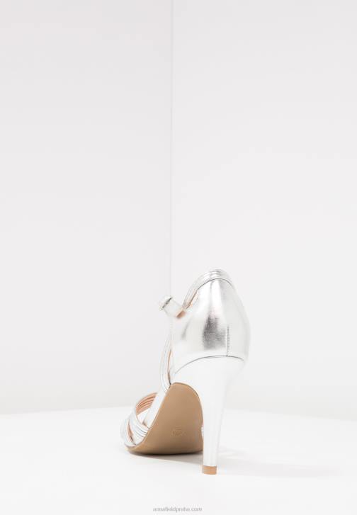PN6V1241 ženy Anna Field sandály na vysokém podpatku stříbrné