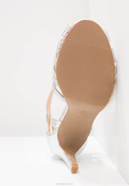 PN6V1241 ženy Anna Field sandály na vysokém podpatku stříbrné