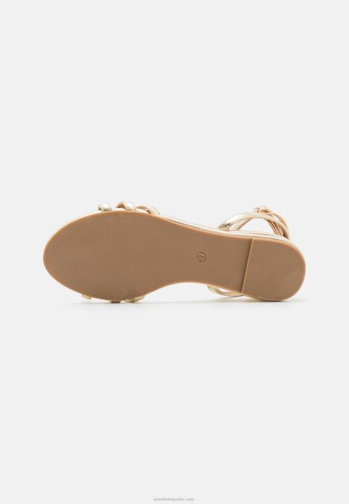 PN6V1247 ženy Anna Field sandály zlaté