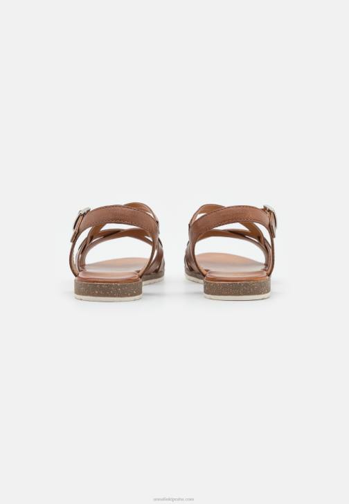 PN6V1284 ženy Anna Field kožené sandály koňak