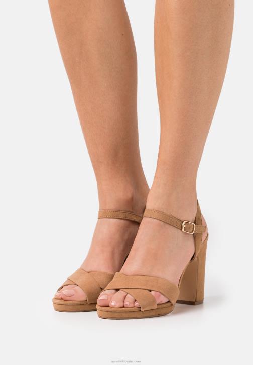 PN6V1286 ženy Anna Field sandály koňak