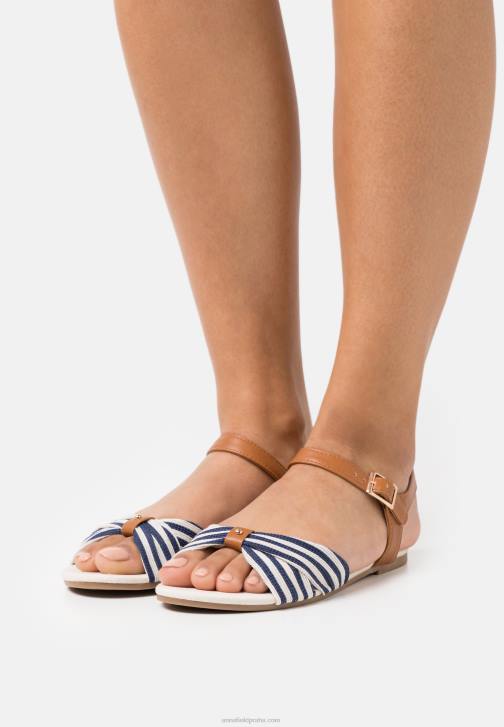 PN6V1290 ženy Anna Field sandály koňakové/tmavě modré