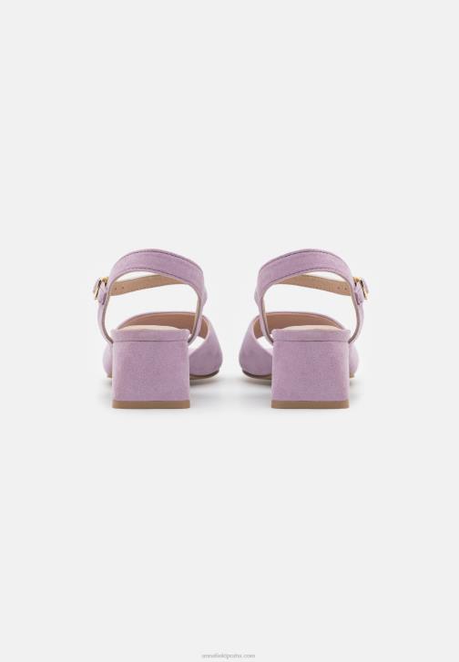 PN6V1329 ženy Anna Field kožené sandály lila
