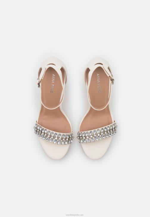 PN6V1341 ženy Anna Field bílé sandály na vysokém podpatku