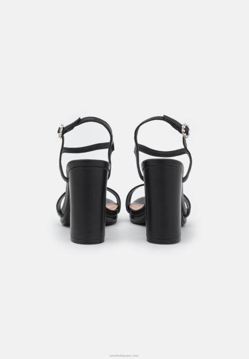 PN6V1375 ženy Anna Field černé sandály na vysokém podpatku