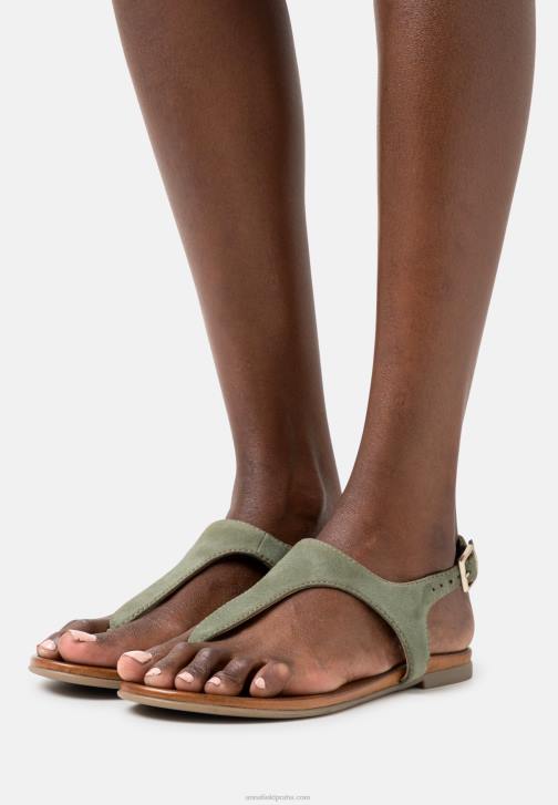 PN6V1399 ženy Anna Field kožené sandály khaki