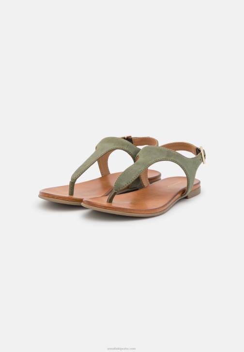 PN6V1399 ženy Anna Field kožené sandály khaki