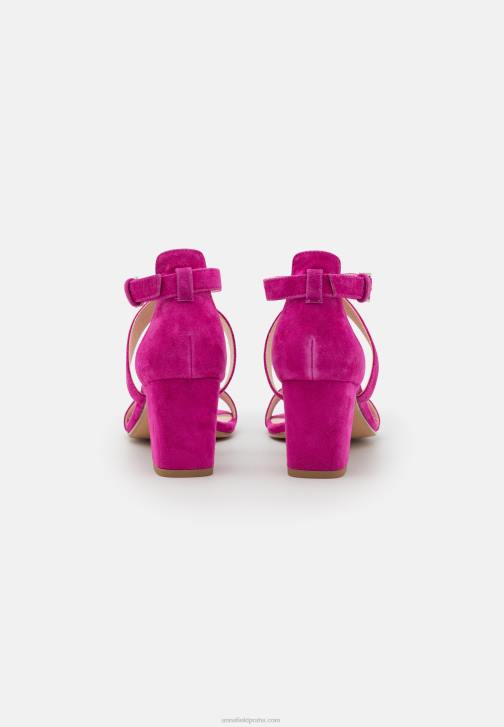 PN6V1416 ženy Anna Field kožené sandály růžové