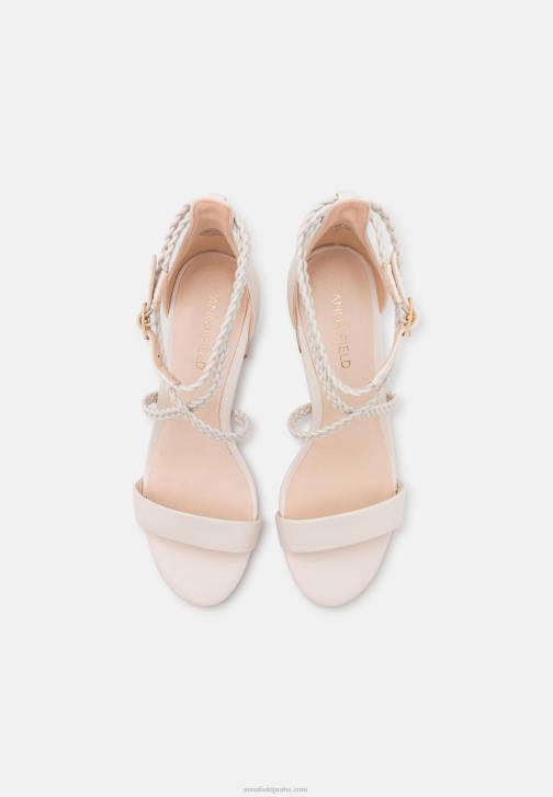 PN6V1428 ženy Anna Field kožené sandály bílé