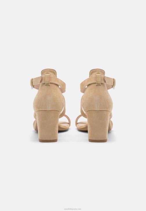 PN6V1433 ženy Anna Field kožené sandály béžové