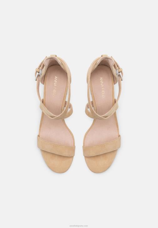 PN6V1433 ženy Anna Field kožené sandály béžové