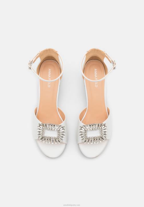 PN6V1434 ženy Anna Field sandály bílé