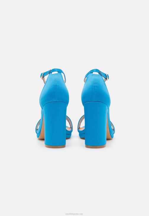 PN6V1437 ženy Anna Field modré sandály na vysokém podpatku
