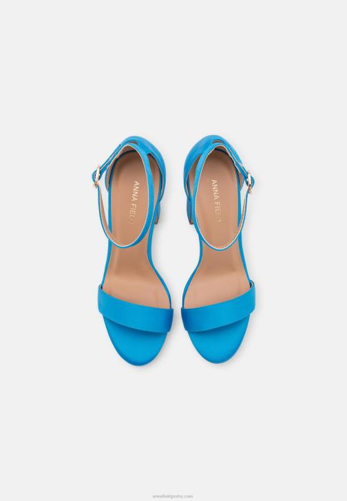 PN6V1437 ženy Anna Field modré sandály na vysokém podpatku