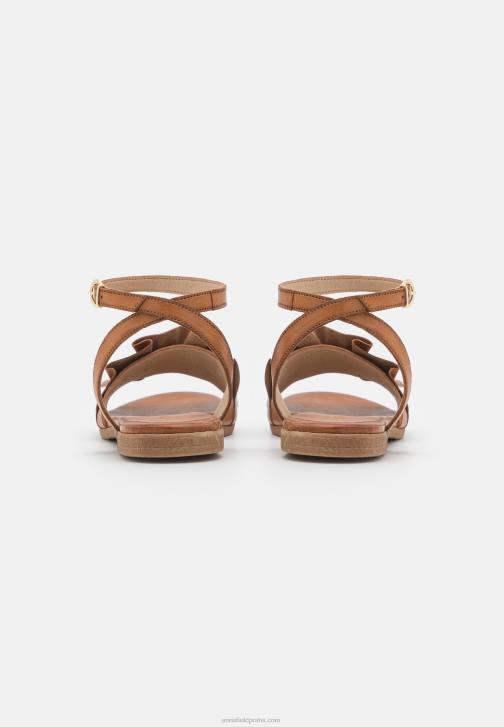 PN6V1440 ženy Anna Field kožené sandály koňak