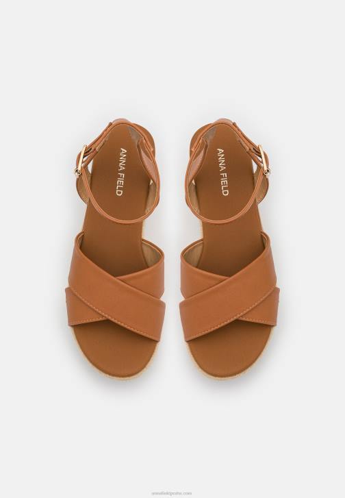 PN6V1454 ženy Anna Field koňak espadrilles