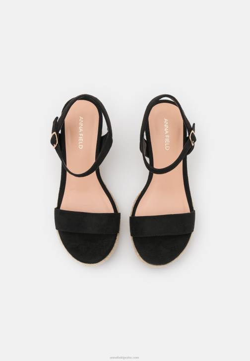 PN6V1455 ženy Anna Field sandály na platformě černé