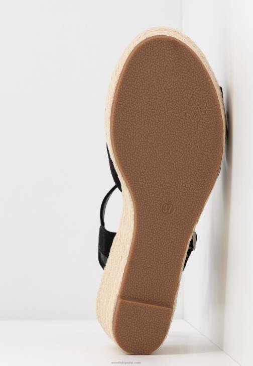 PN6V1480 ženy Anna Field sandály na platformě černé