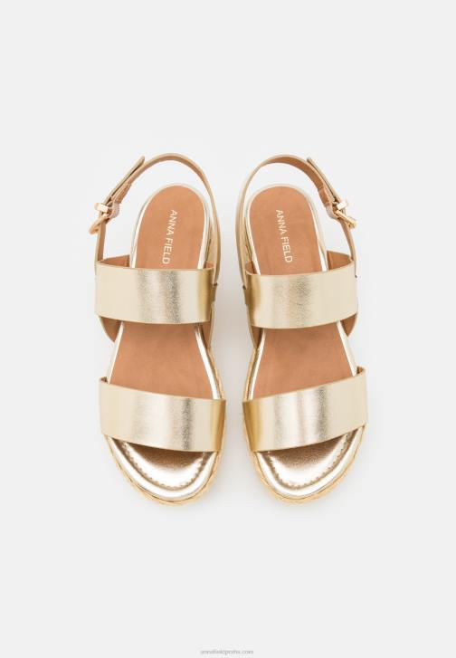 PN6V1481 ženy Anna Field zlaté espadrilky