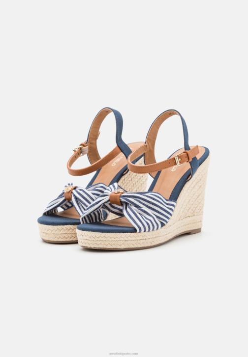 PN6V1491 ženy Anna Field tmavě modré sandály na vysokém podpatku