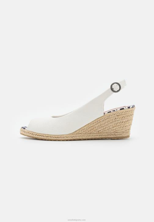 PN6V1492 ženy Anna Field sandály na klínku bílé