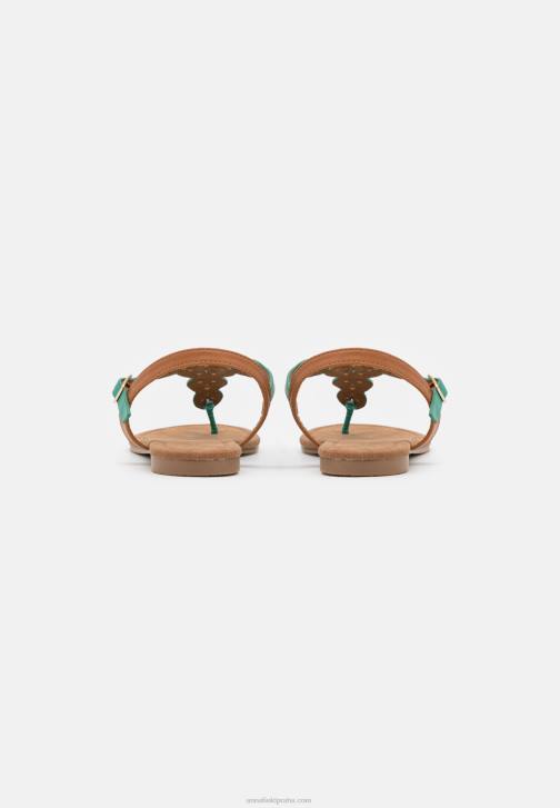 PN6V1502 ženy Anna Field t-bar sandály tyrkysové