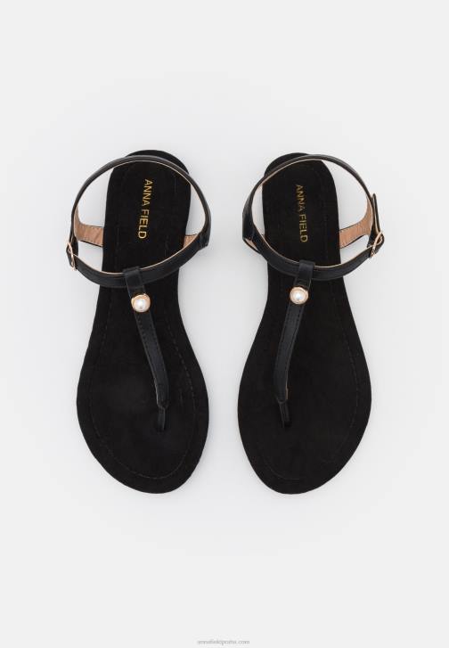PN6V1510 ženy Anna Field sandály t-bar černé