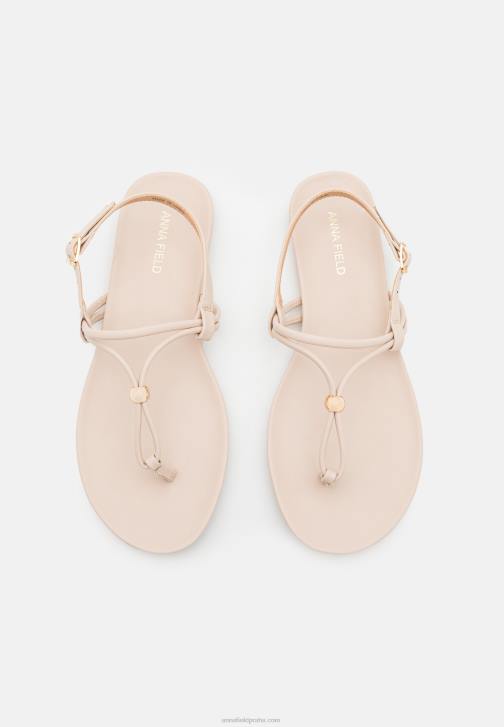 PN6V1511 ženy Anna Field t-bar sandály béžové